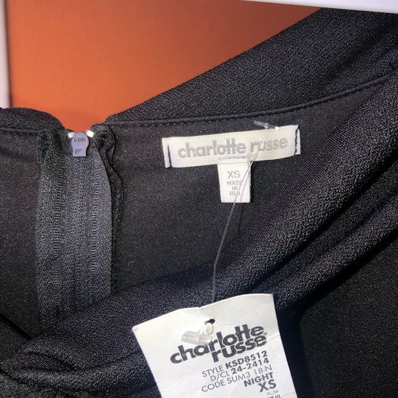 NWT Charlotte Russe Little Black Dress - Picture 4 of 6